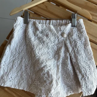 POLLERA SHORT BRODERIE DENANCY BEIGE