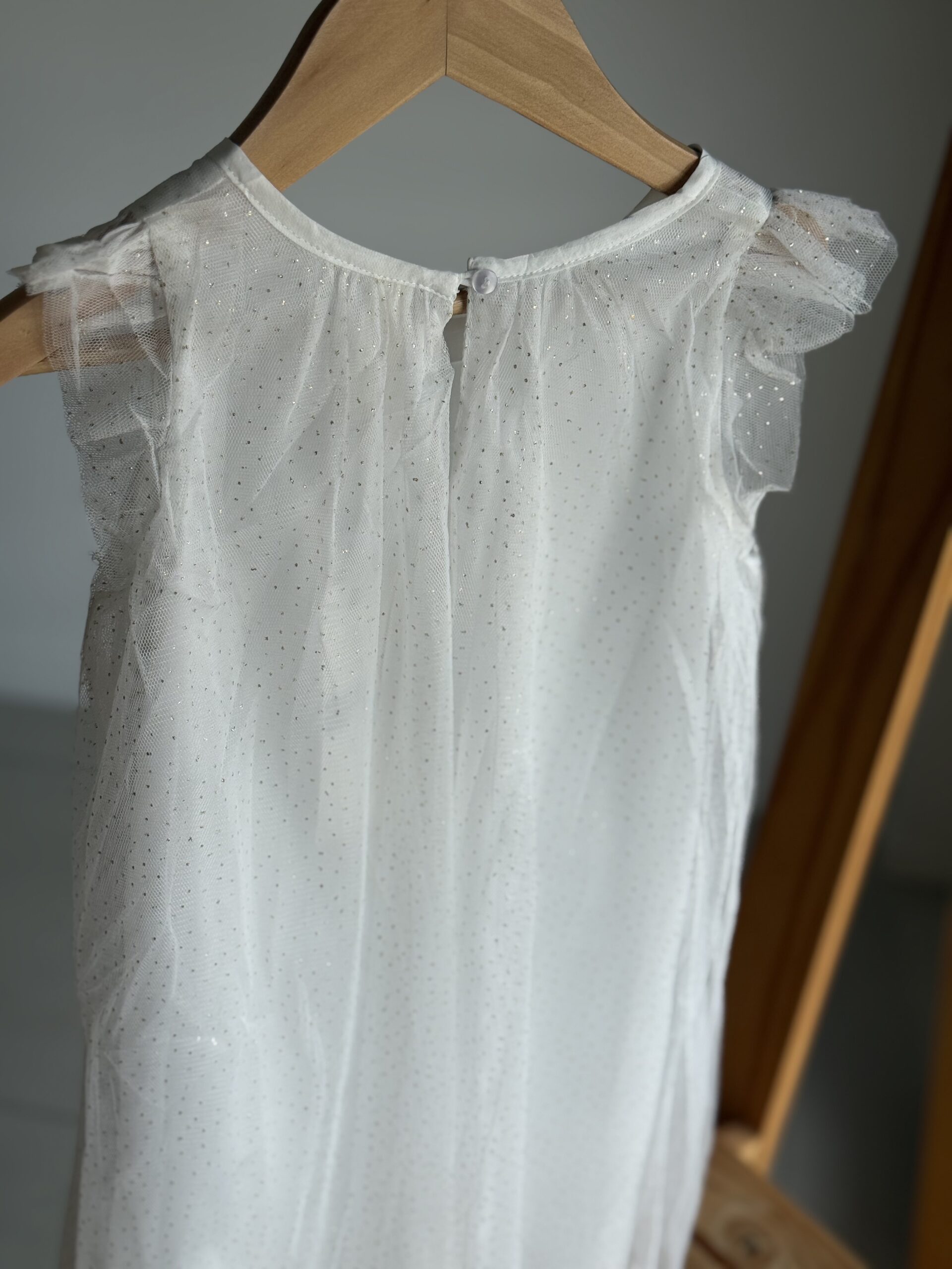 VESTIDO TUL BRILLOS BLANCO. LÍNEA IMPORTADA - Imagen 5