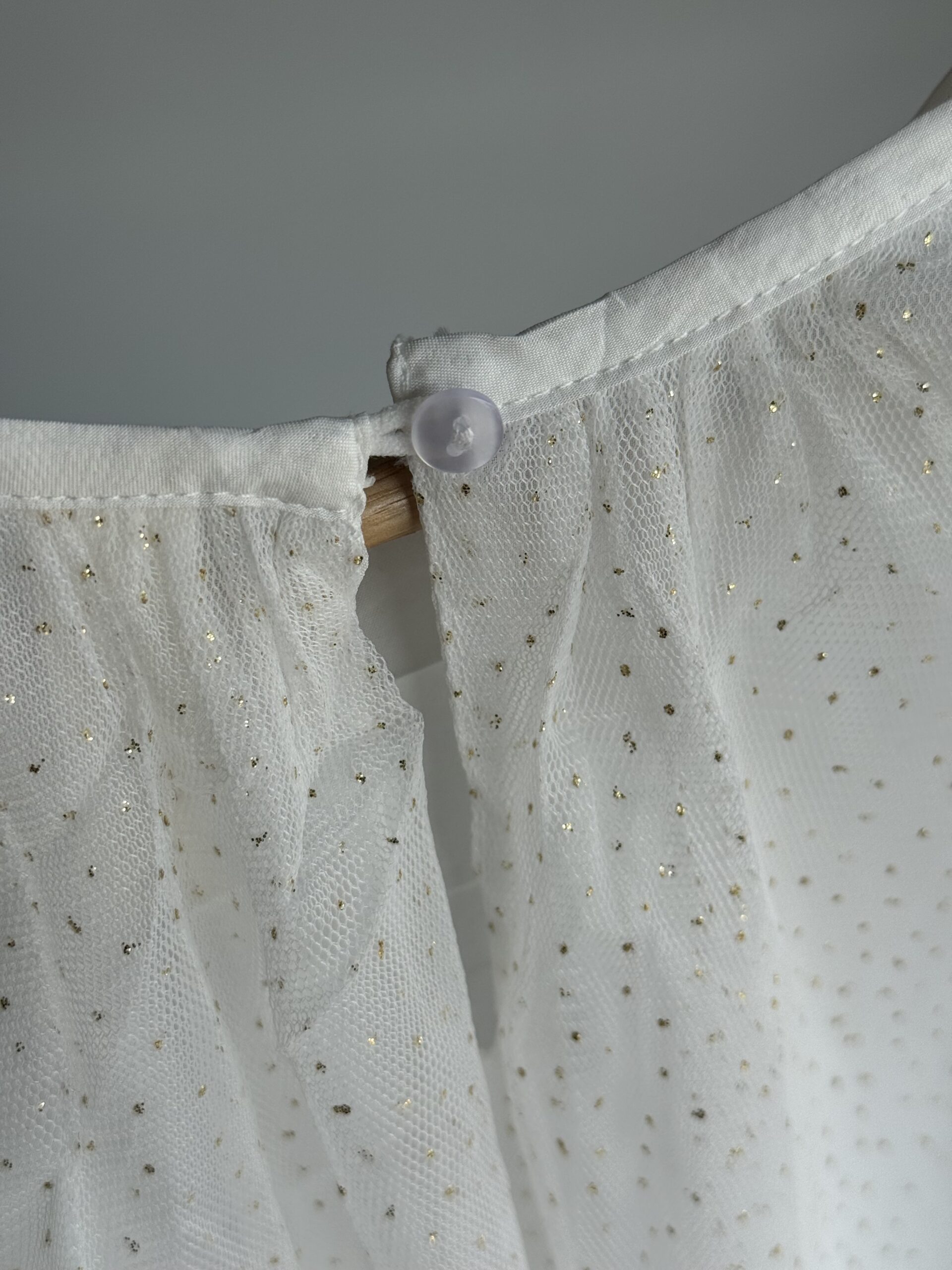 VESTIDO TUL BRILLOS BLANCO. LÍNEA IMPORTADA - Imagen 4