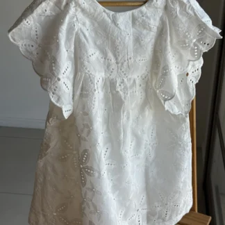 VESTIDO CELINE BLANCO. LINEA IMPORTADA